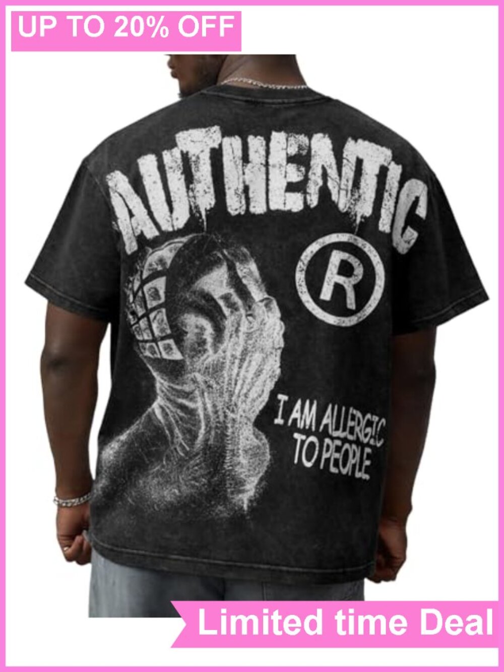 Men's 100% Cotton Graphic Tee Crew Neck Short Sleeve Streetwear
